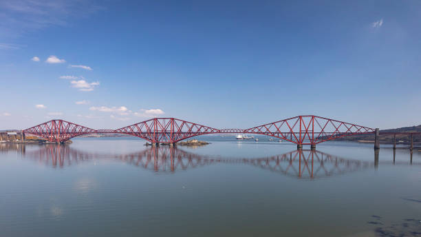 포스 레일 브리지 파노라마 - firth of forth rail bridge bridge edinburgh europe 뉴스 사진 이미지