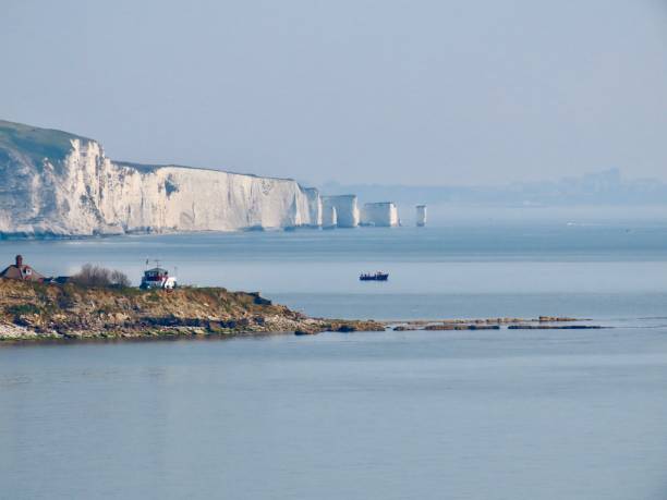 Old Harry Rocks from Durlston, Swanage, U.K. Old Harry Rocks from Durlston, Swanage, U.K. old harry rocks stock pictures, royalty-free photos & images