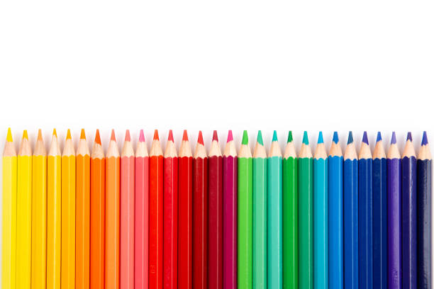 istock A line of colorful pencils. 1317153377