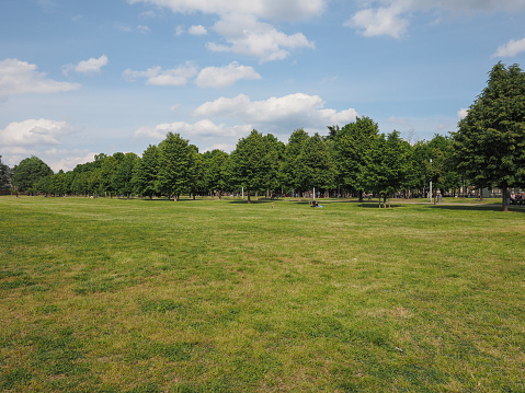 Turin, Italy - Circa May 2019: Parco Vittorio Veneto park
