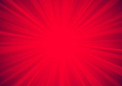 red exploding starburst textured surface background vector illustration