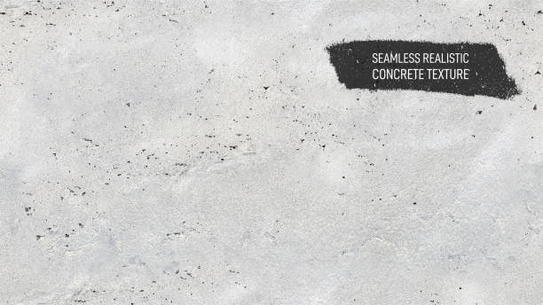 ilustrações de stock, clip art, desenhos animados e ícones de seamless light gray concrete texture. stone wall background. horizontal grunge texture background with space for text or image. realistic vector illustration. isolated on white background. - wall