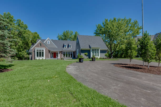 istock Huge lot in front of new home 1317163629