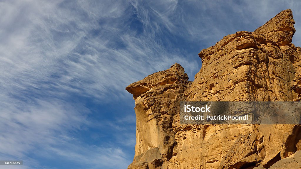 Akakus Mountains, Sahara Desert, Libya Bizarre sandstone rock formations in the Akakus Mountains, Sahara Desert, Libya Africa Stock Photo