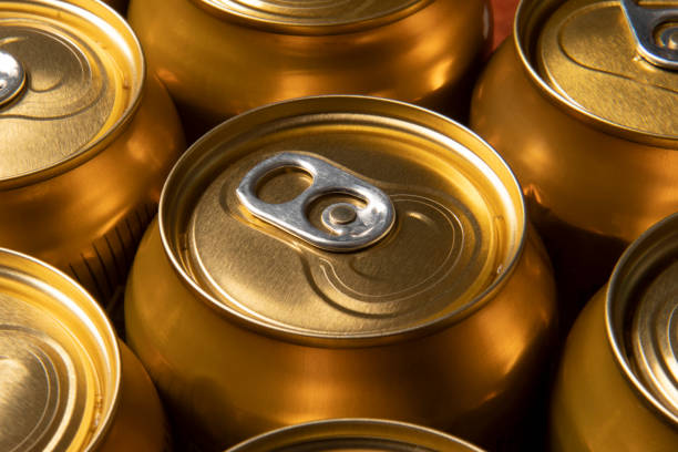 istock Soda and beer aluminum cans Top view. 1317183984