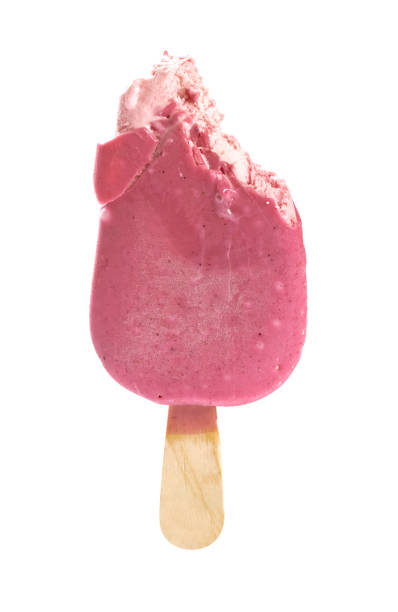 istock half eaten red color chocolate outer popsicle on a white background 1317194078