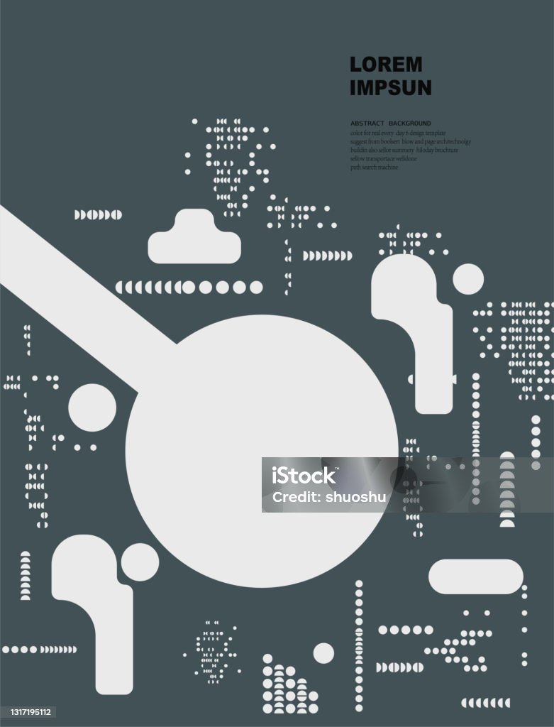 Smooth Curve Pattern Abstract Smooth Curve Pattern With Dots For Brochure Design Stock ...