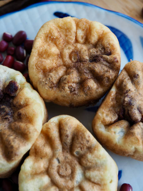 istock Korean food chrysanthemum shape red bean bread 1317202475