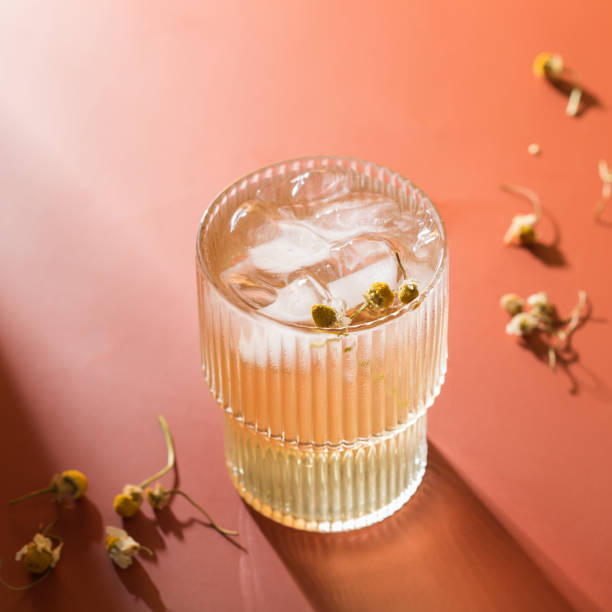 istock Hard seltzer cocktail with chamomile and ice 1317207701
