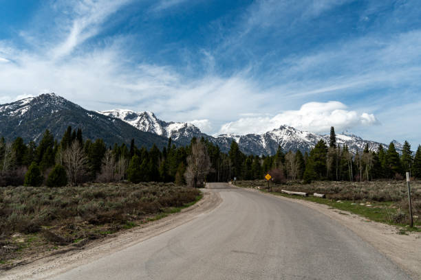 istock Grand Teton Mountain Range - Moose, Wyoming, USA 1317208822