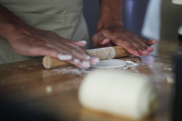 istock Chef preparing butter croissant in kitchen 1317209767