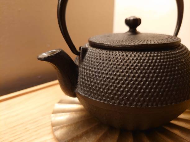 istock Japanese traditional black teapot 1317214760