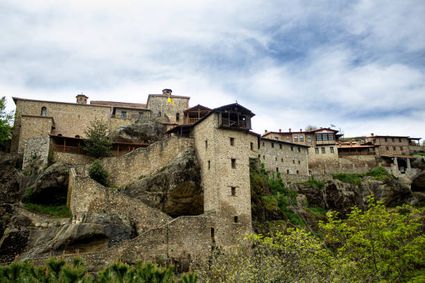 istock Monastery on the edge of a cliff 1317218909