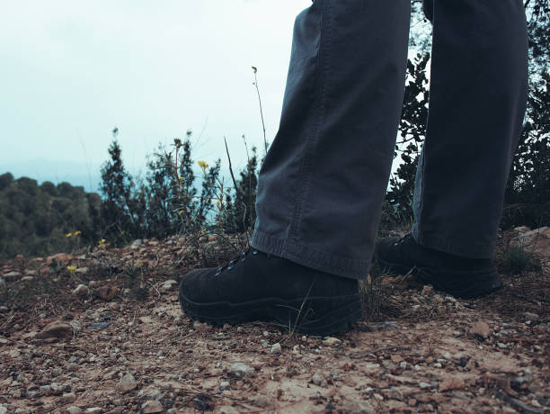 istock Hiking boot in the mountain 1317219802