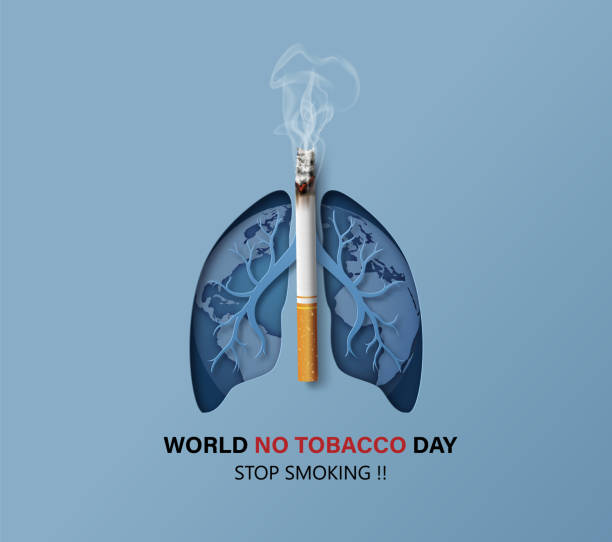 stockillustraties, clipart, cartoons en iconen met niet roken en world no tobacco day - sigaret