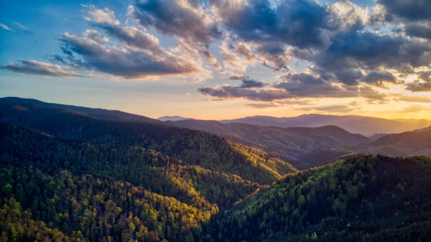 istock A beautiful sunset over the mountain 1317229084