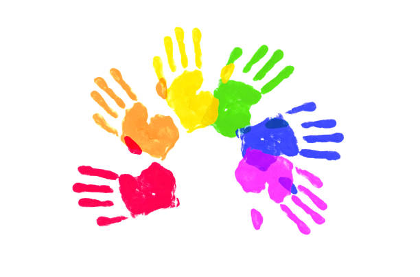 istock Watercolor Hand Painted Colorful Rainbow Set. Pride Flag Isolated 1317229194
