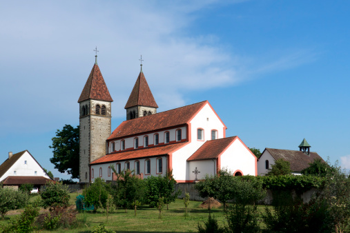 Saint Georg Church on the Island Reichenau, Germany; St. George's Church on the island of Reichenau, UNESCO World Heritage Site, 2011