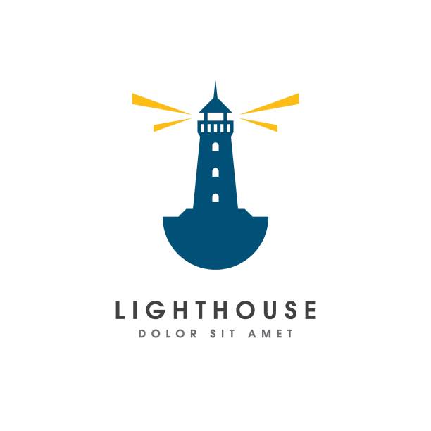 illustrazioni stock, clip art, cartoni animati e icone di tendenza di design light house - lighthouse