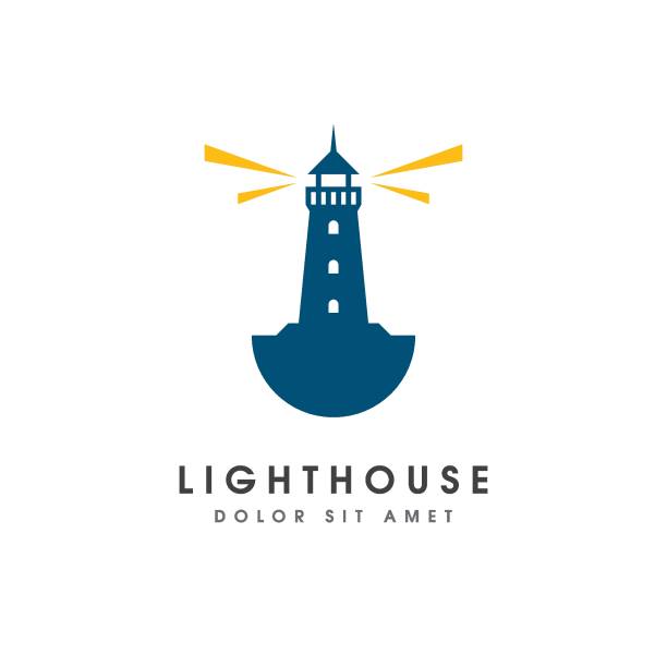 Light House design Light House Logo Vector Design lighthouse stock illustrations