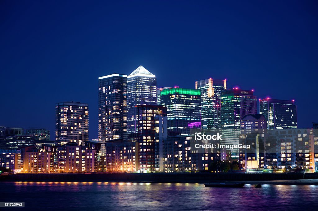 Arranha-céu Cidade - Royalty-free Canary Wharf Foto de stock