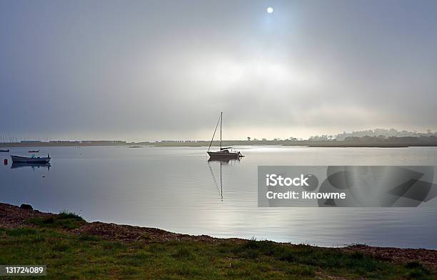 Murky And Misty Stock Photo - Download Image Now - Anchor - Vessel Part, Anchored, Atmospheric Mood