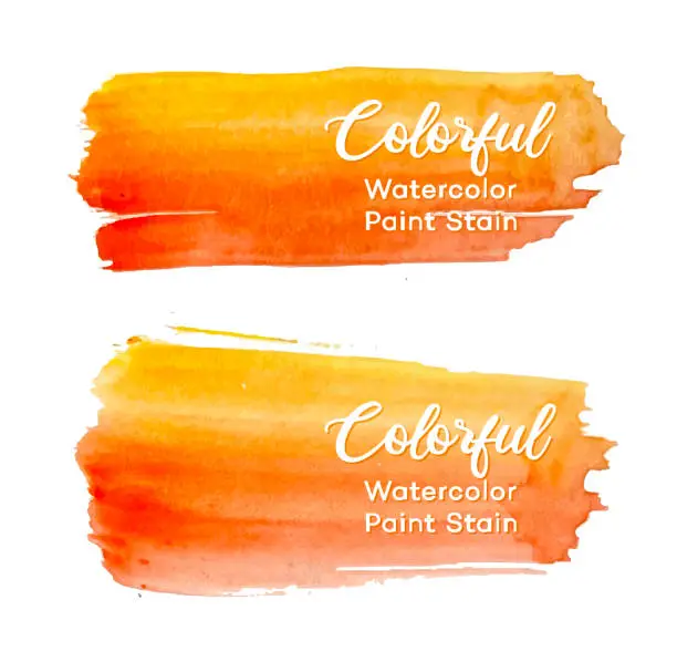 Vector illustration of Colorful watercolor splashes