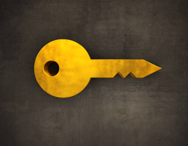 golden colored padlock with keys on a white background. private security and safety concept.