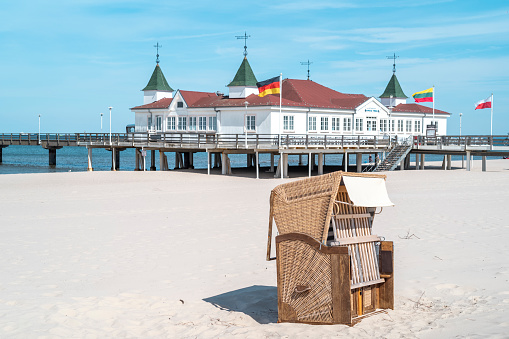 Usedom Island, Mecklenburg Western Pomerania, Germany - May 9, 2021: