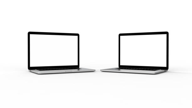 istock Modern laptop  isolated on white background. 3D Illustration. 1317254167