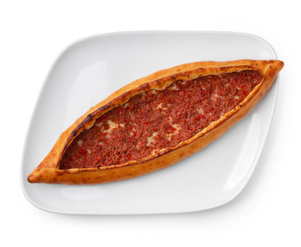 istock Turkish boat-shaped flatbread pide isolated on white 1317255718