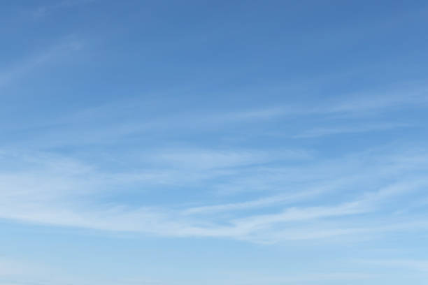 Bel sfondo panoramico del cielo blu vuoto senza nuvole - foto stock