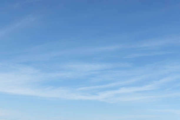 bom fundo de panorama do céu azul vazio sem nuvens - sky - fotografias e filmes do acervo