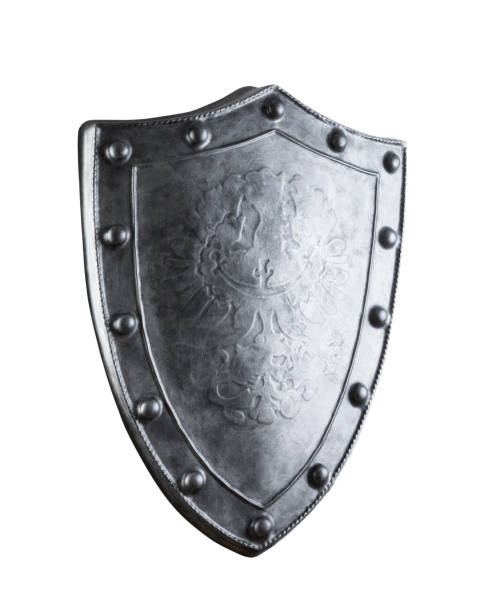 istock Old medieval shield isolated on white background with clipping path 1317261160