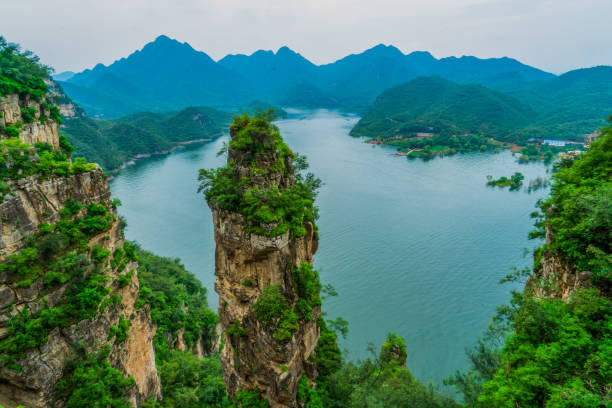 istock Mountain scenery of Yishui Lake 1317262317