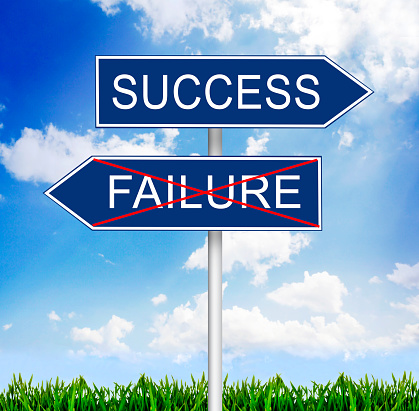 Success vs failure pole sign