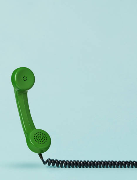 istock Telephone receiver with cord 1317265540