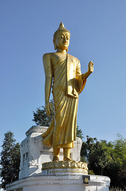 istock Big Thailand Outdoor Stand Buddha Statue 131726848