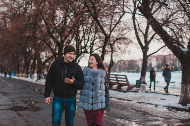 istock Couple In Warm Clothing During Winter 1317271530