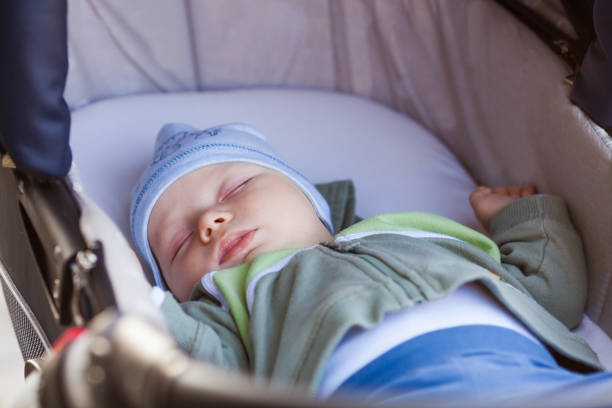 istock Low Angle View Of Baby Sleeping In Bed 1317280774
