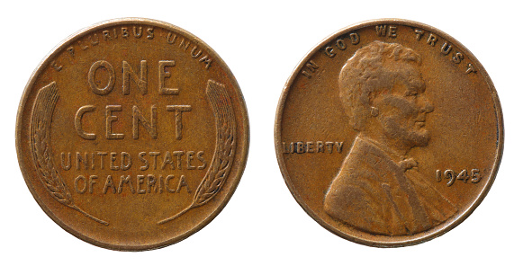 Indian Head Penny's from 1901 and 1862, reverse.