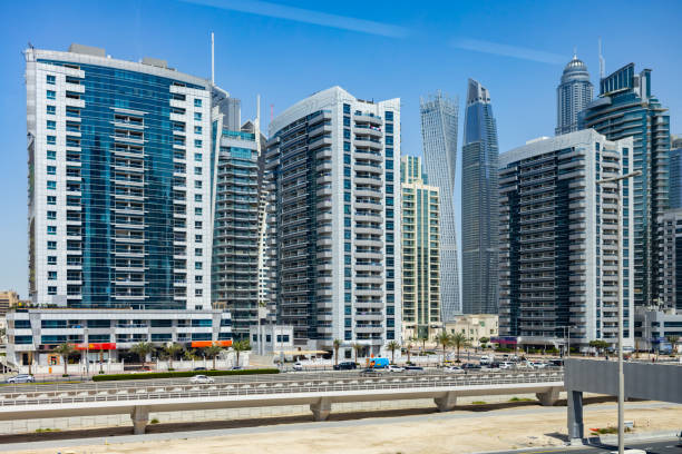 istock Sheikh Zayed Road on sunny day. Dubai, UAE 1317282282
