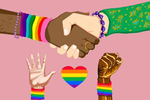 Pride 2021 Month of sexual diversity celebrations. lesbian sexualities 2021 stock illustrations