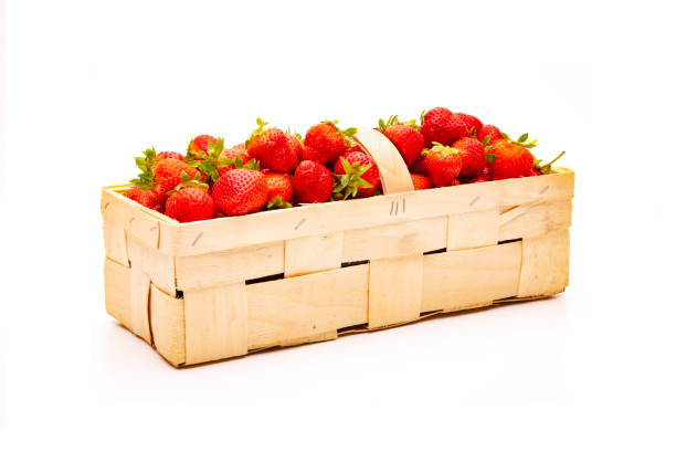 istock Strawberries in the chip basket 1317287190