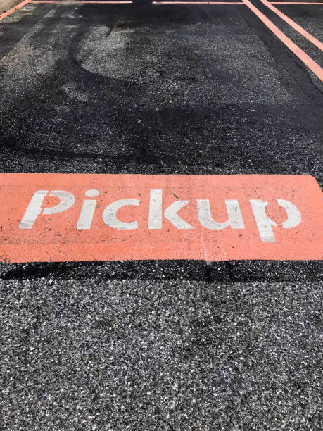 istock Close up pickup sign on parking lot 1317287910