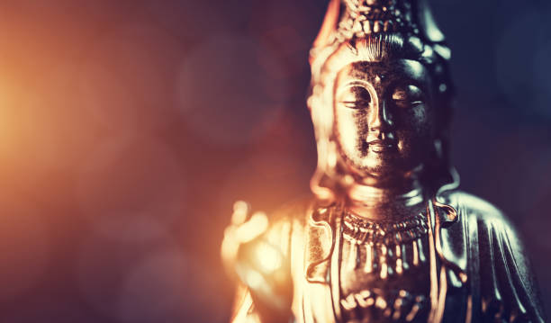 istock Buddha statue, zen meditation in yoga 1317292697