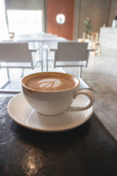 istock Latte art on hot milk coffee 1317294456