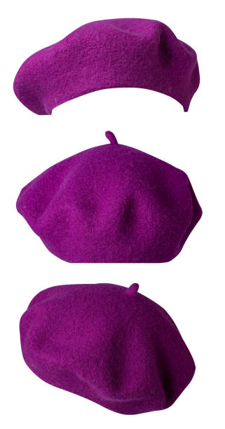istock Beret isolated on white background. hat female beret 1317294736