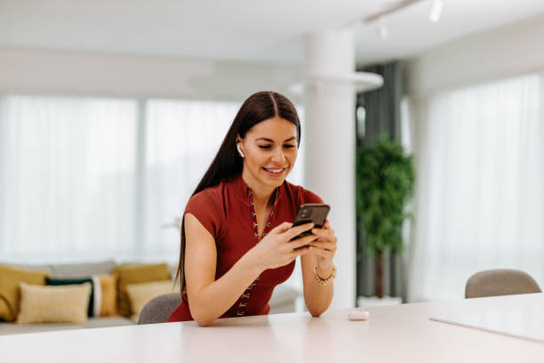 istock Dressed elegant, young woman at home. 1317296441