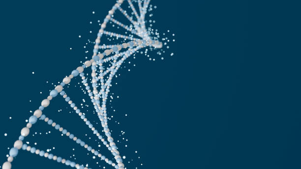 istock DNA. Abstract 3d polygonal  DNA molecule. Medical science soft color , genetic biotechnology, chemistry biology. 3D render 1317301421